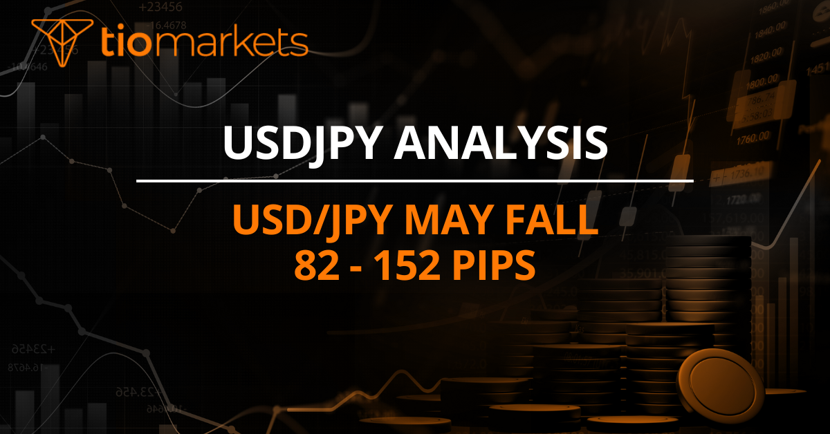 USD/JPY may fall 82 - 152 pips