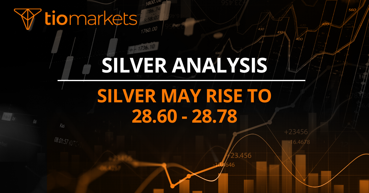 Silver may rise to 28.60 - 28.78