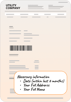 Utility bill example