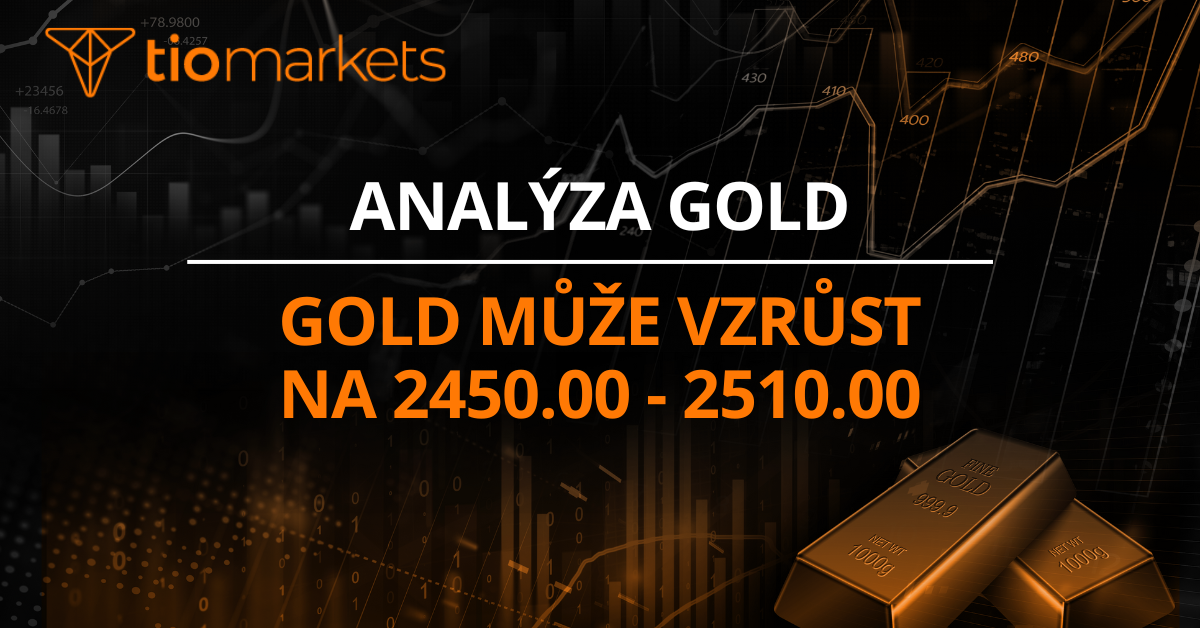 Gold může vzrůst na 2450.00 - 2510.00