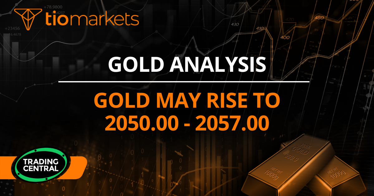 Gold may rise to 2050.00 - 2057.00