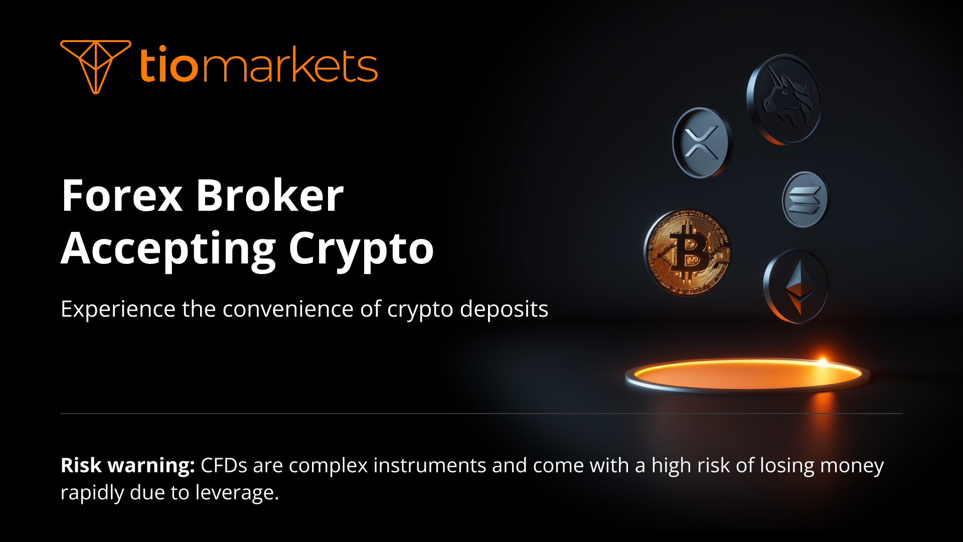 TIOmarkets | Broker Forex acceptant la crypto