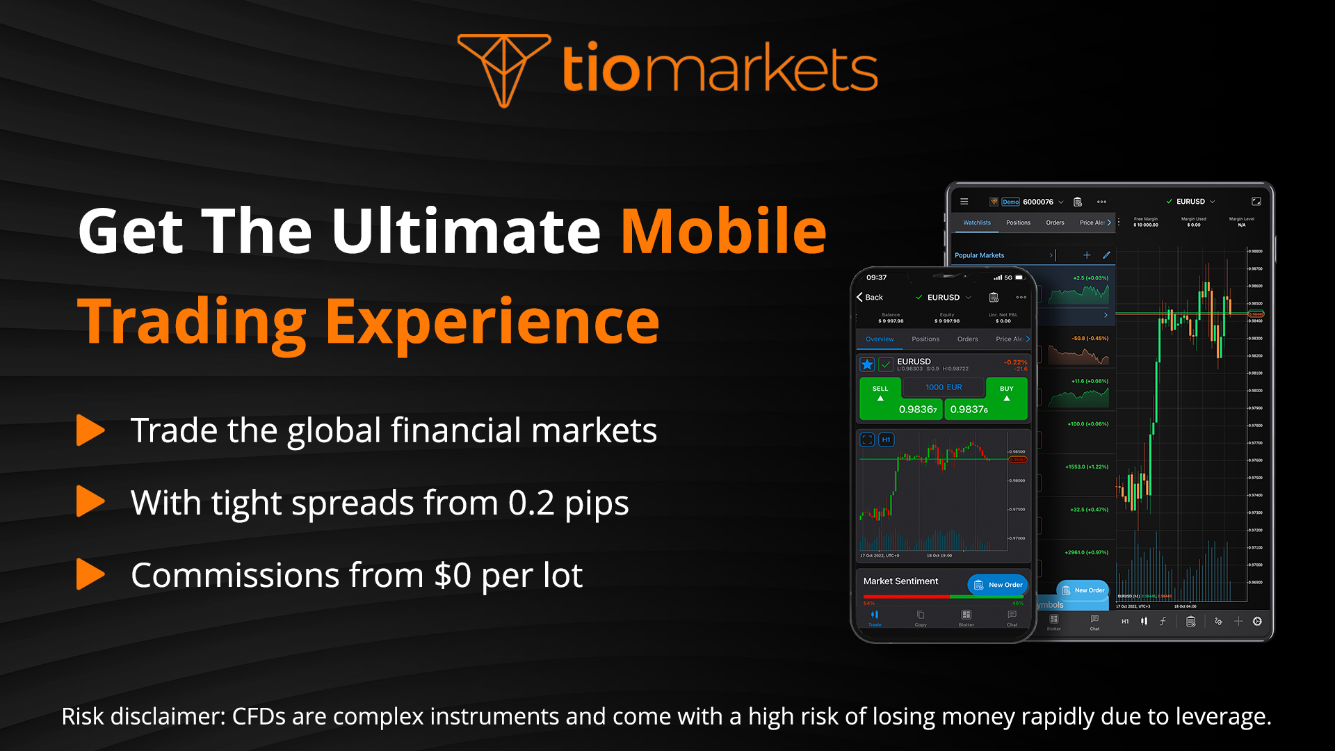 TIOmarkets Download TIOmarkets Mobile CTrader Trading App