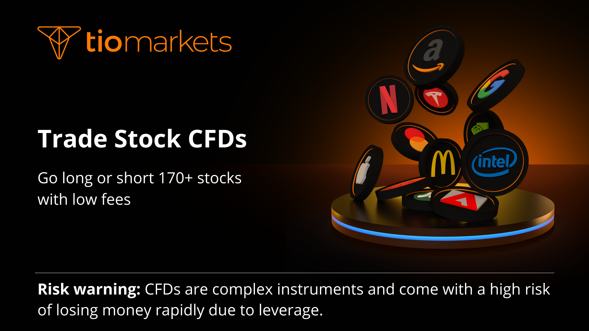 TIOmarkets | Trade stocks CFD online | Stock market trading platform